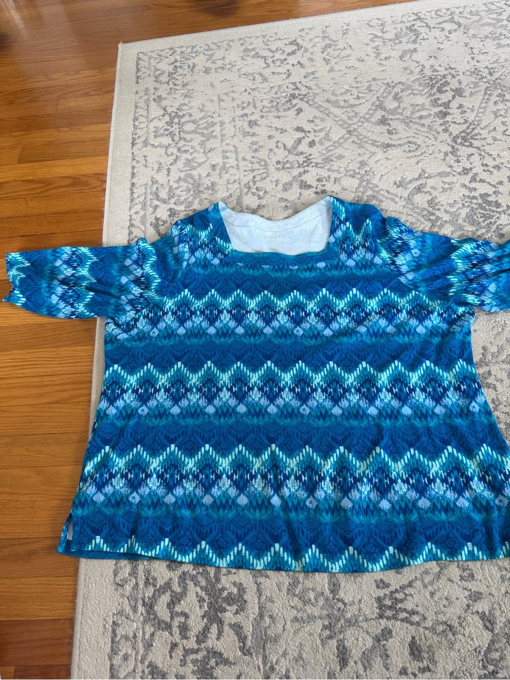 Blue Patterned Woman’s